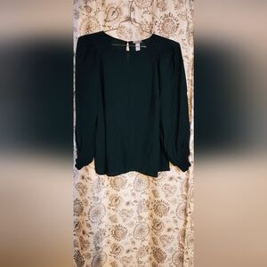 Ava & Viv Forest Green Long Sleeve Blouse